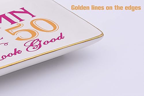 Miniatura 3 de Topthink Regalo de cumpleaños de 50 años y fabuloso, regalo de 50 cumpleaños para mujeres, tía, mamá, hermana, compañera de trabajo, mejores amigos,