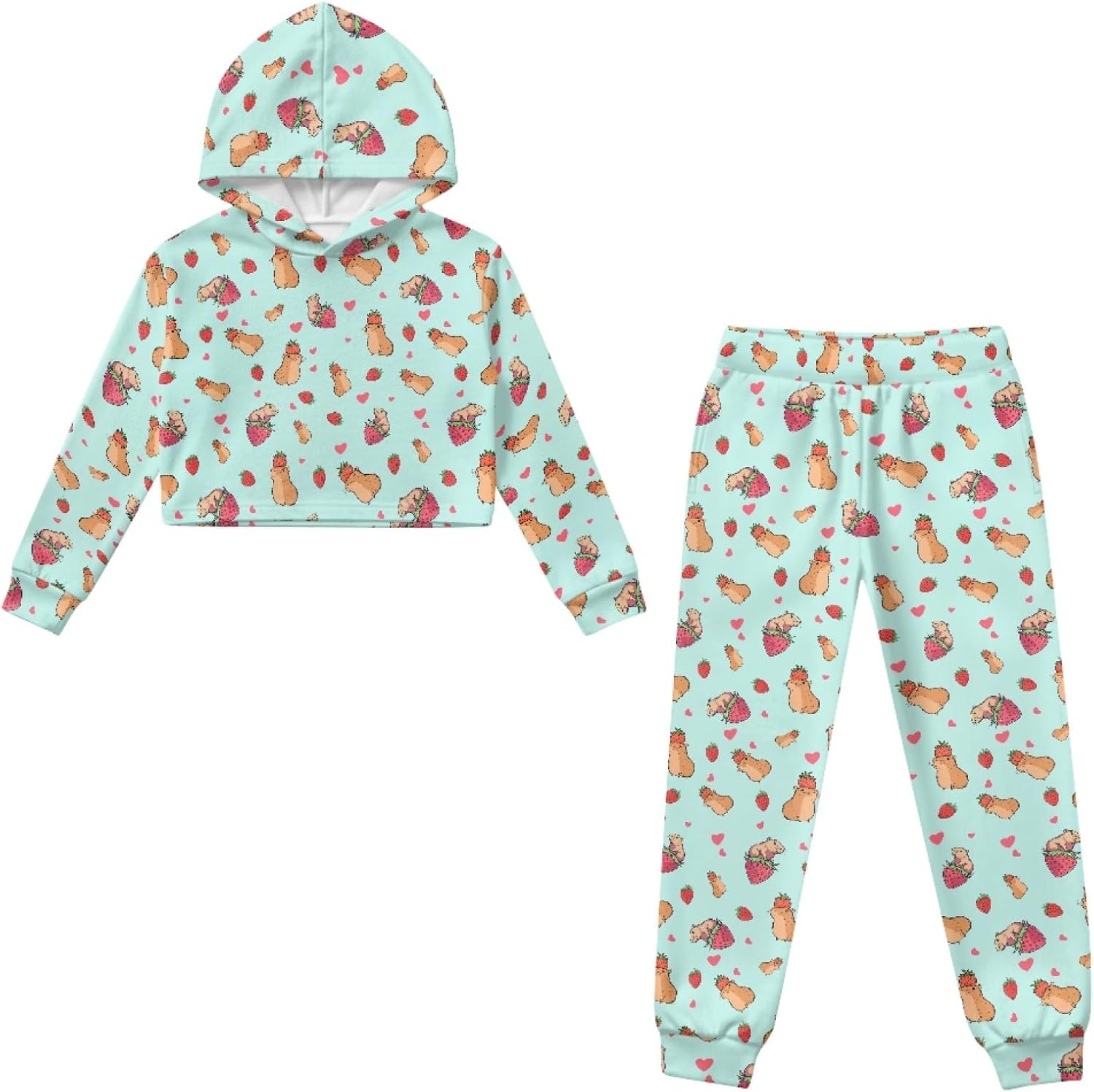 HUIACONG Kids Girls Sweatsuits for Children Boys Sweat Suit