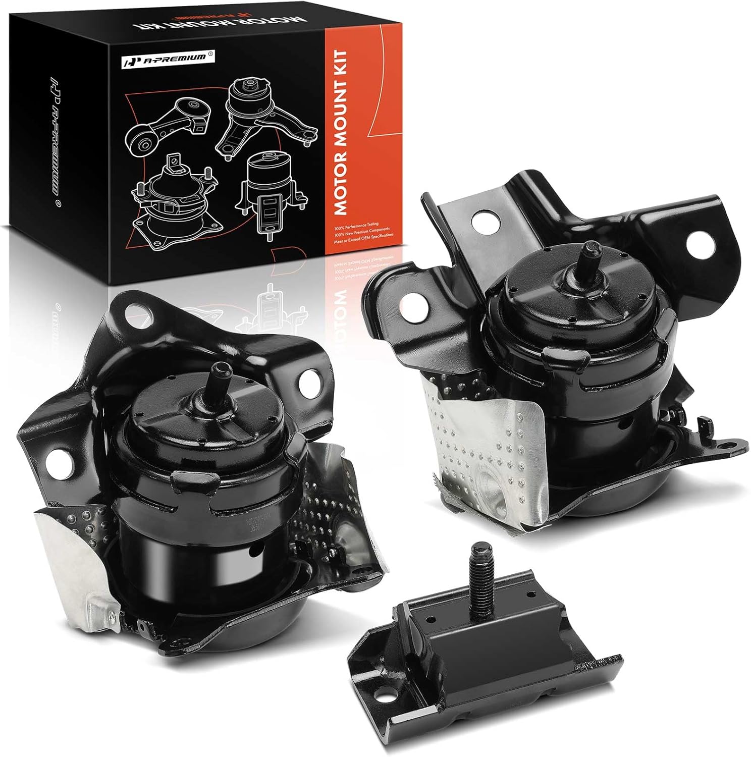 A-Premium 3PCS Engine Motor Mount and Transmission Mount Set Compatible with Chevrolet Tahoe Suburban 2021-2023 & GMC Yukon, Yukon XL & Cadillac Escalade, Escalade ESV, RWD, Automatic Transmission