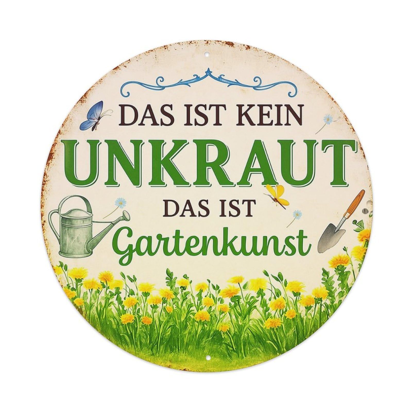 Jdyansheng Vintage Das Ist Kein Unkraut Gartenkunst Tin Sign Metal Poster Metal Signs For Home Man Cave Bar Cafe Kitchen Laundry Room Wall Decorations 8X8 Inches