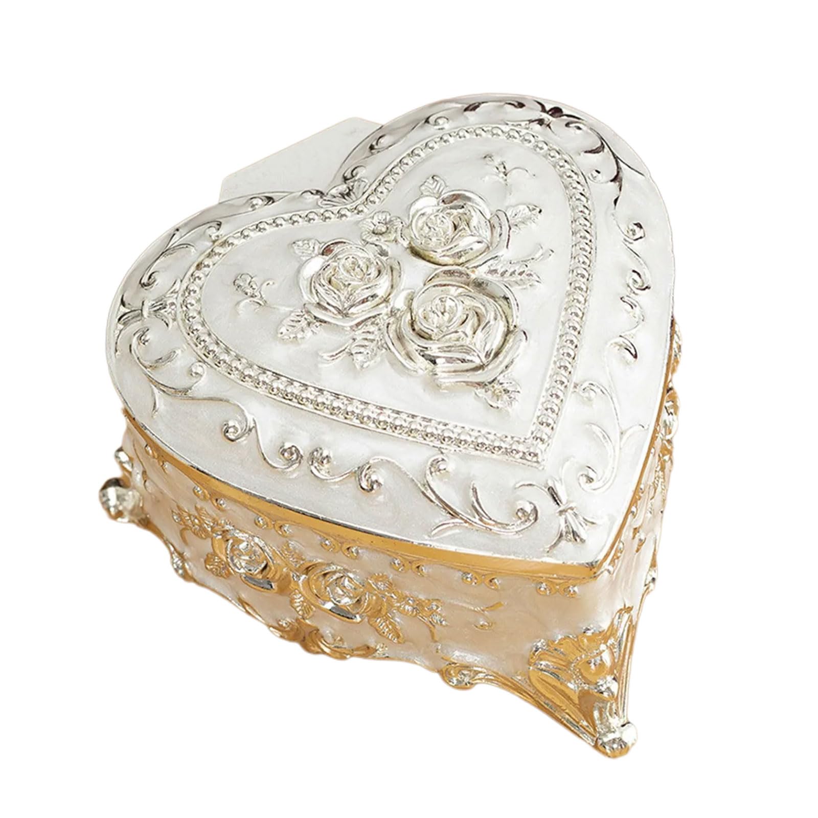 Elnwnnkc Multicolor Sturdy Alloy Jewelry Organizers Featuring Ornate Carvings And Delicate Edges Antique Jewelry Planner