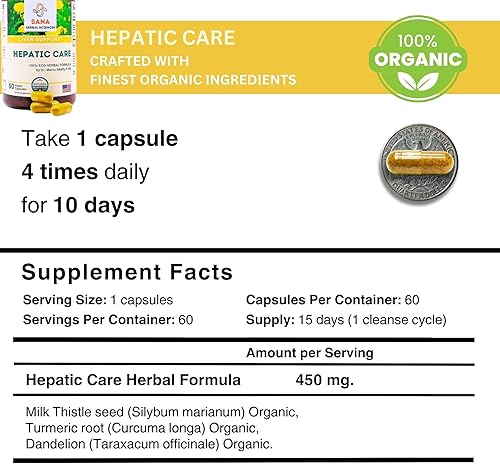 Miniatura 8 de Desintoxicación de cuerpo completo de 15 días con 15 hierbas orgánicas  Limpieza de colon, eliminación de placa arterial, limpieza del hígado