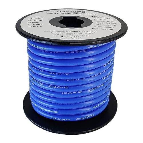 Vista 27 de Dastard Cable trenzado de silicona de 16 AWG, carrete rojo de 100 pies, cable flexible para automóviles calibre 16, alambre de cobre estañado
