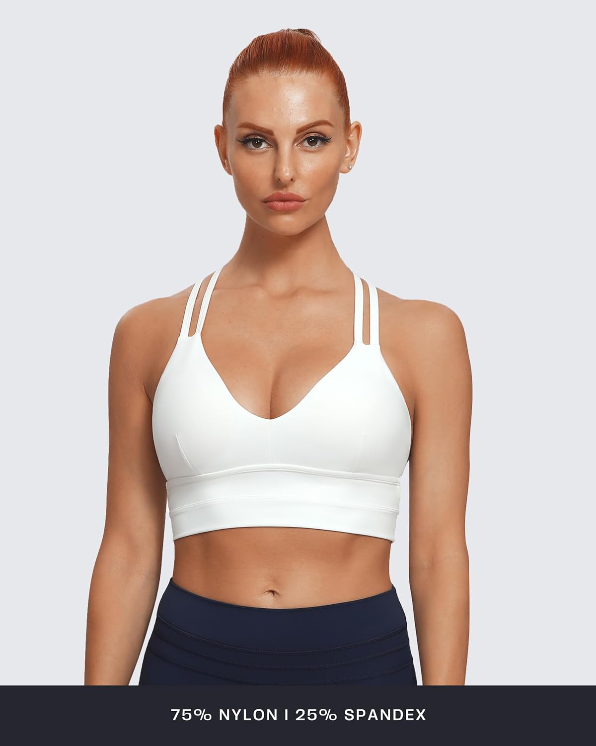 Aoxjox Women's Workout Sports Bras Fitness Trainning Infinity Gym Bra Yoga Crop Tank - Image 3