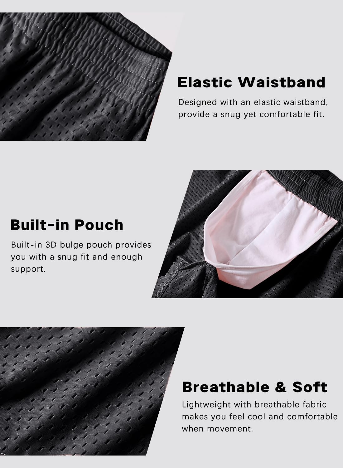 MIZOK Mens 3 Inch Athletic Workout Short Mesh Running Workout Gym Shorts - Image 6