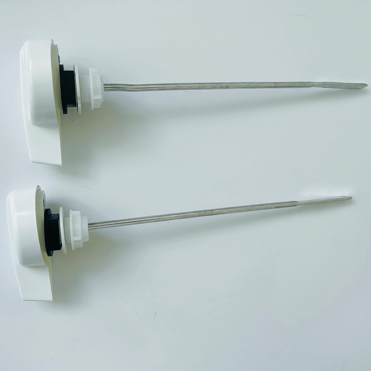 WK803W2 2 Pieces Toilet Replacement Tank Handle Front Mount Flush Lever Stainless Steel Material