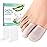 Welnove Gel Toe Cap and Protector - Silicone Toe Covers - Toe Cushions for Pain Relief, Missing or Ingrown Toenails, Corns, Calluses, Blisters - Infused Aloe Vera Extract (4 Large + 8 Medium, Clear)