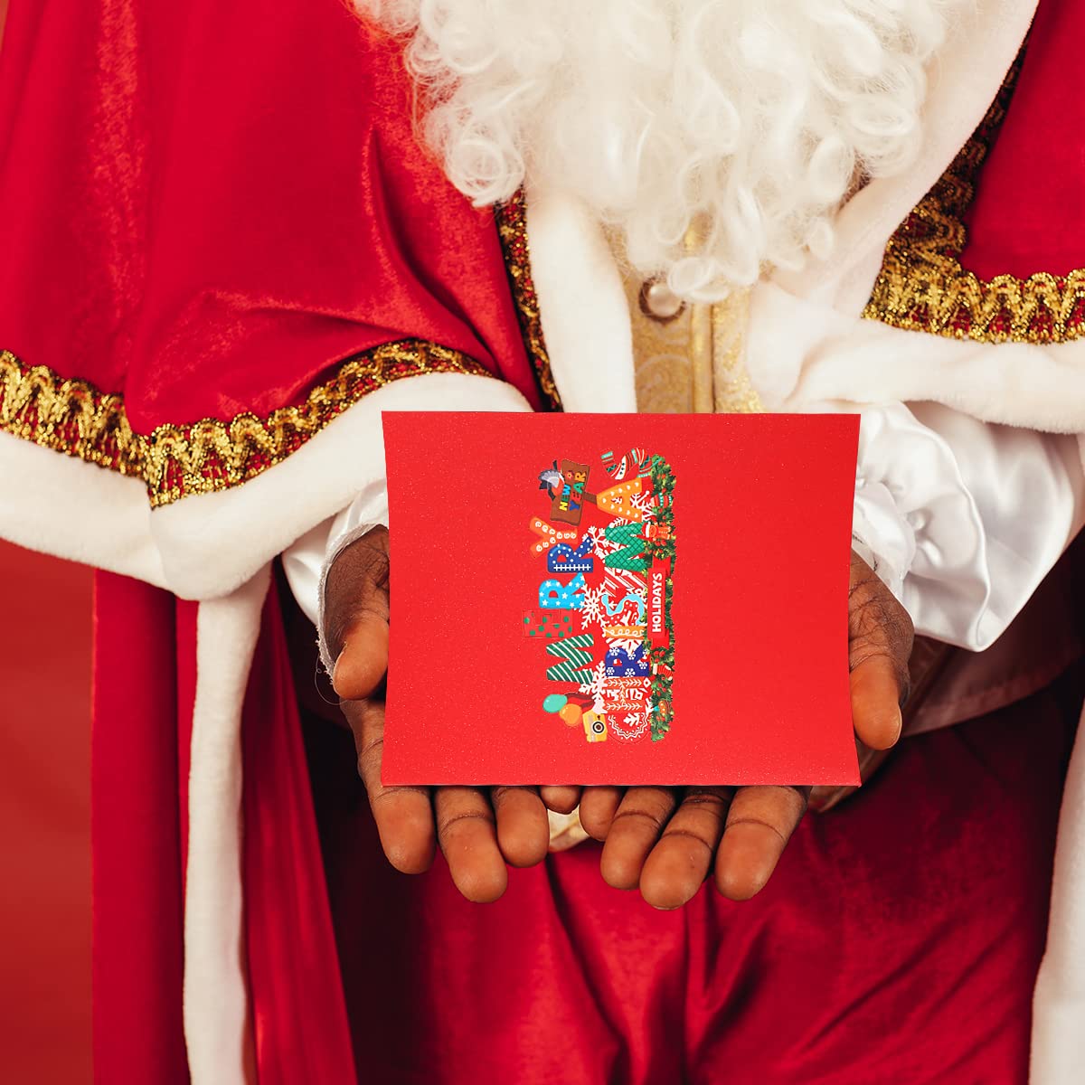 Jagowa 1 Pcs 3D Christmas Card - Pop Up Greeting Card with Envelope, Gift for Xmas & New Year Celebration - Image 4