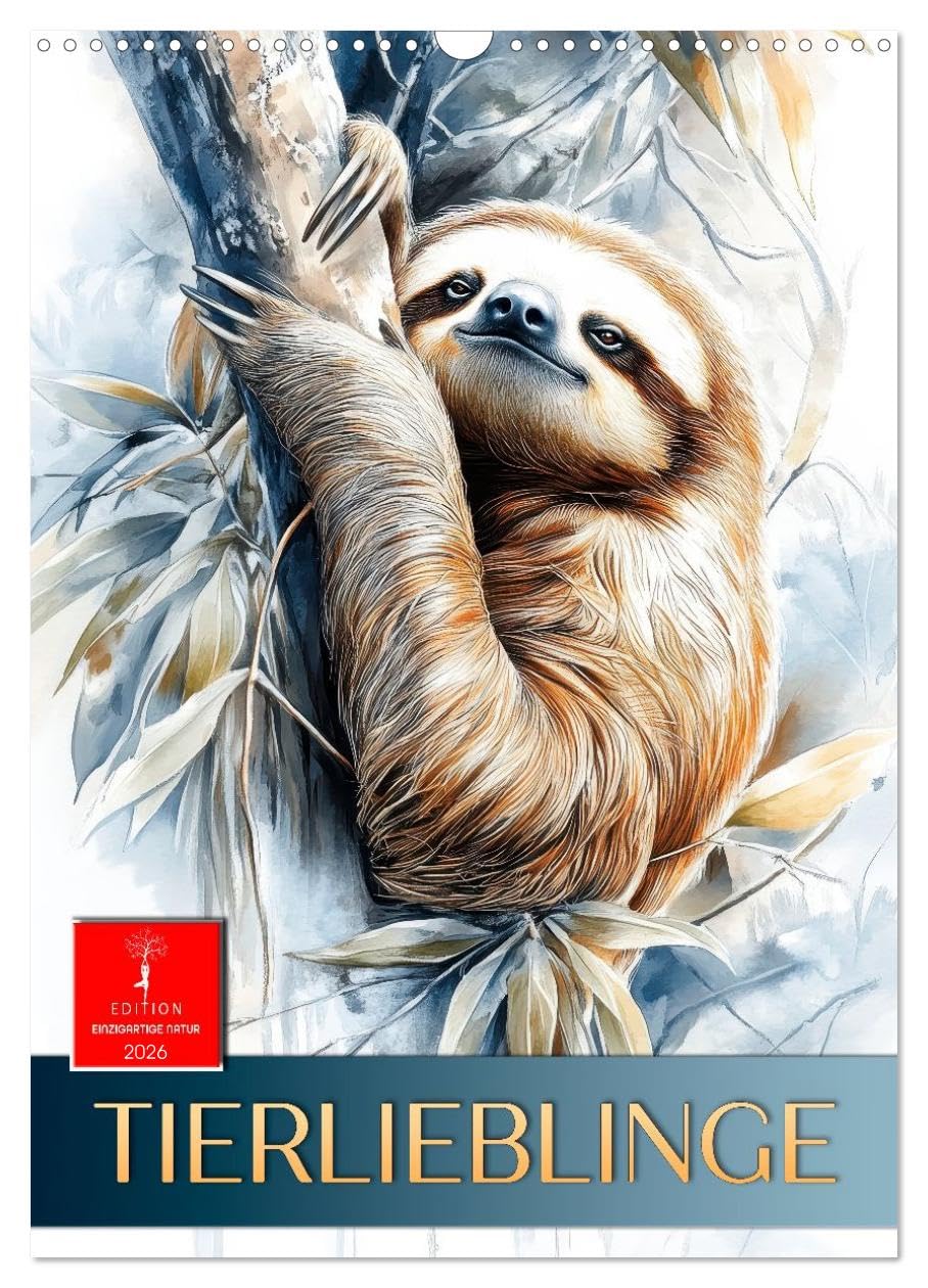 Animal favorites UK-Version (Wall Calendar 2026 DIN A3 Portrait), CALVENDO 12 Month Wall Calendar