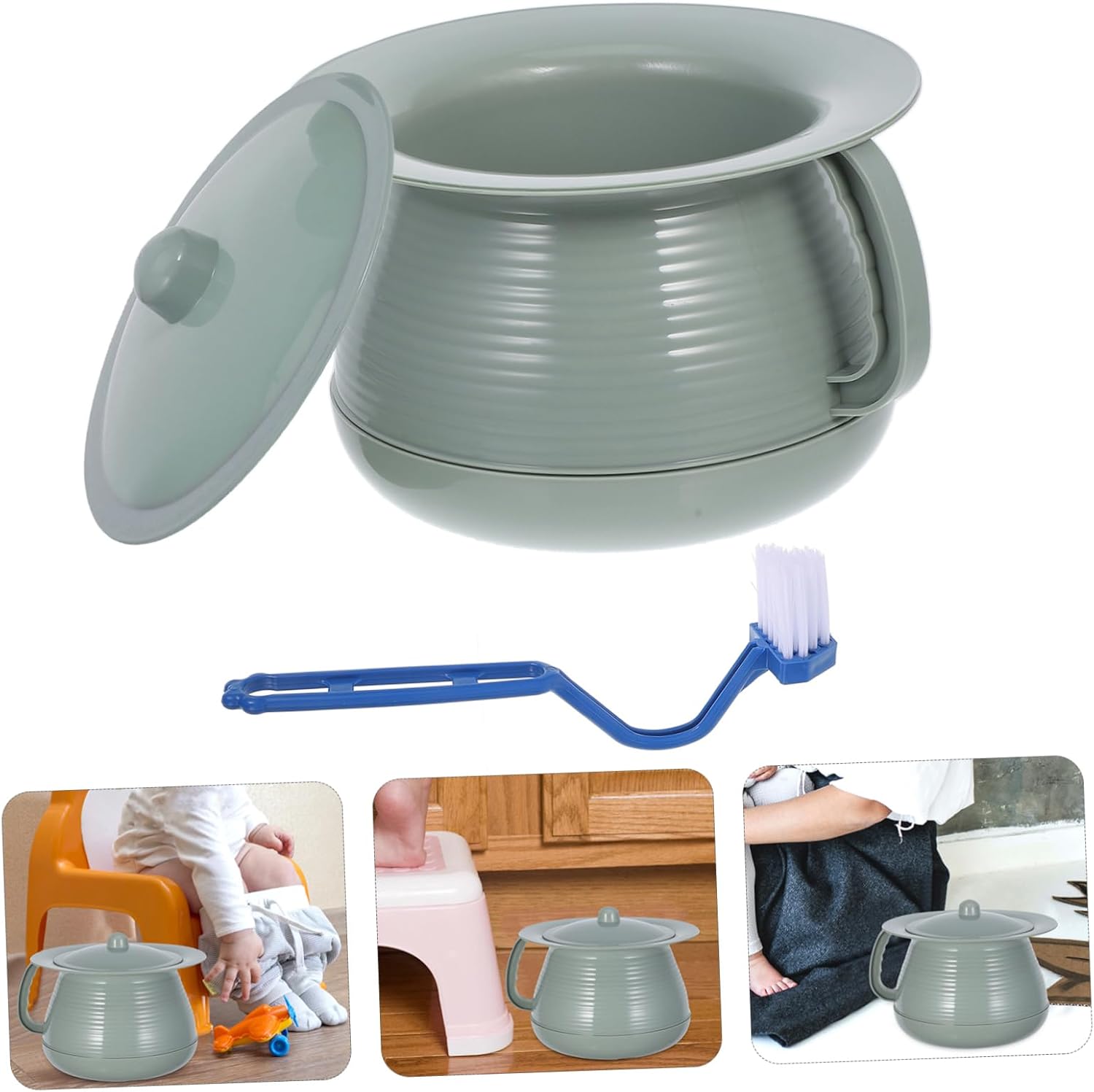 Didiseaon Urine Catcher for Toilet Eliminates Urine Potty Spittoon Portable Chamber Pot Urinal