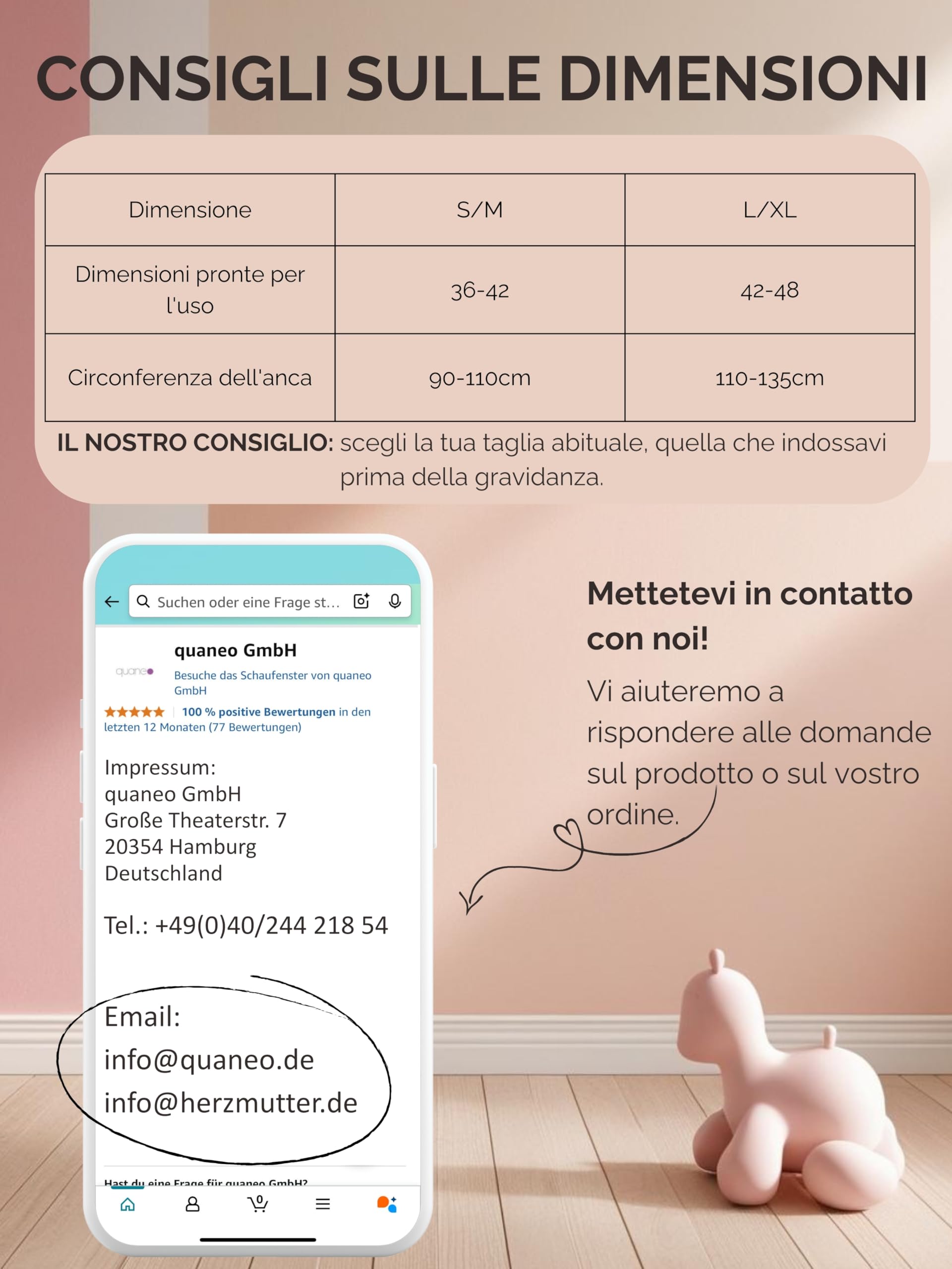 Herzmutter Intimo Post-Parto - Confezione da 7 - OekoTex - Slip Premaman - Intimo monouso per Donna 9500