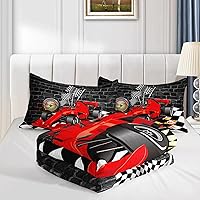 Vista 184 de Axolotl Kid Comforter Set Twin Size,Racing Car Bedding Set for Boys Girls Teen Kids Children Racing Gifts,Race Cars Quilt Bed Set with 1 Comforter 2
