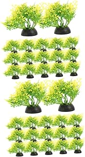 FRCOLOR 40 Pcs Aquarium Landscaping Lawn Aquarium Fake Grass Fish Tank Grass Artificial Aquatic Plant Fish Tank Plants Fish Tank Decor Plastic Plants Betta Fish Tank Accessories Freshwater