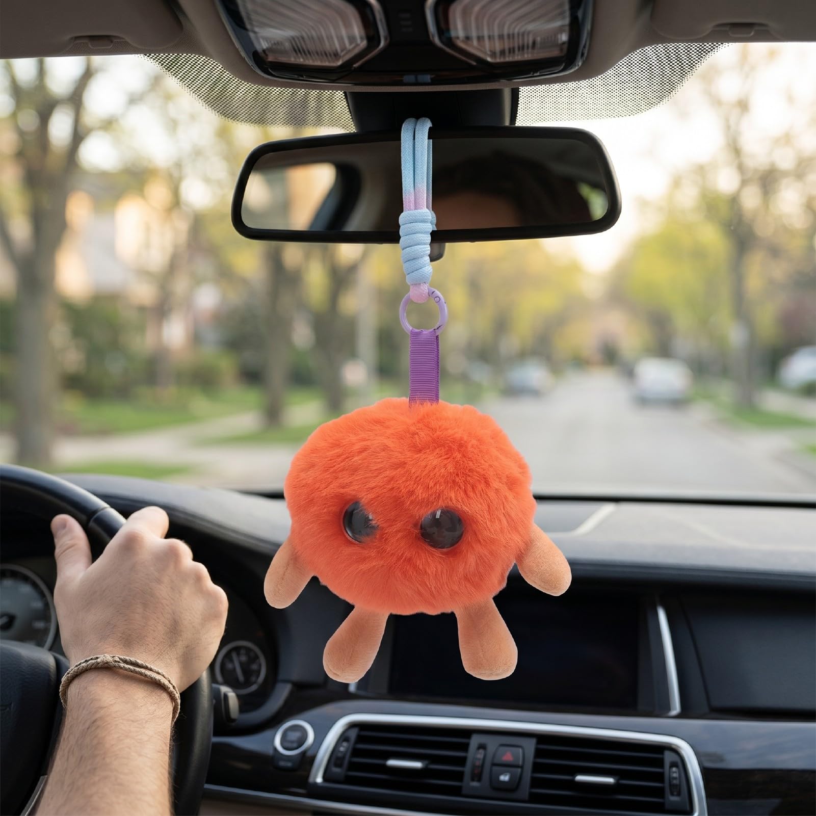 VBESTLIFE Animale di Peluche Intelligente AI, Peluche Educativo Interattivo con Clonazione Vocale, Occhi Emotivi, Conversazione in Tempo Reale in 66 Lingue per Bambini (ORANGE)