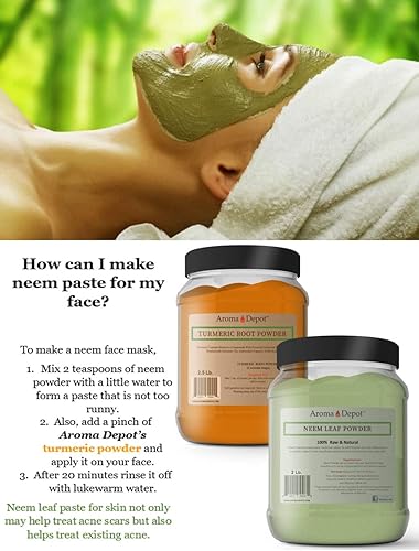 Miniatura 5 de Polvo de hoja de neem de 2 libras  32 onzas, sin conservantes, 100% puro y natural, vegano, sin OMG y sin gluten, ideal para mejorar la inmunidad,