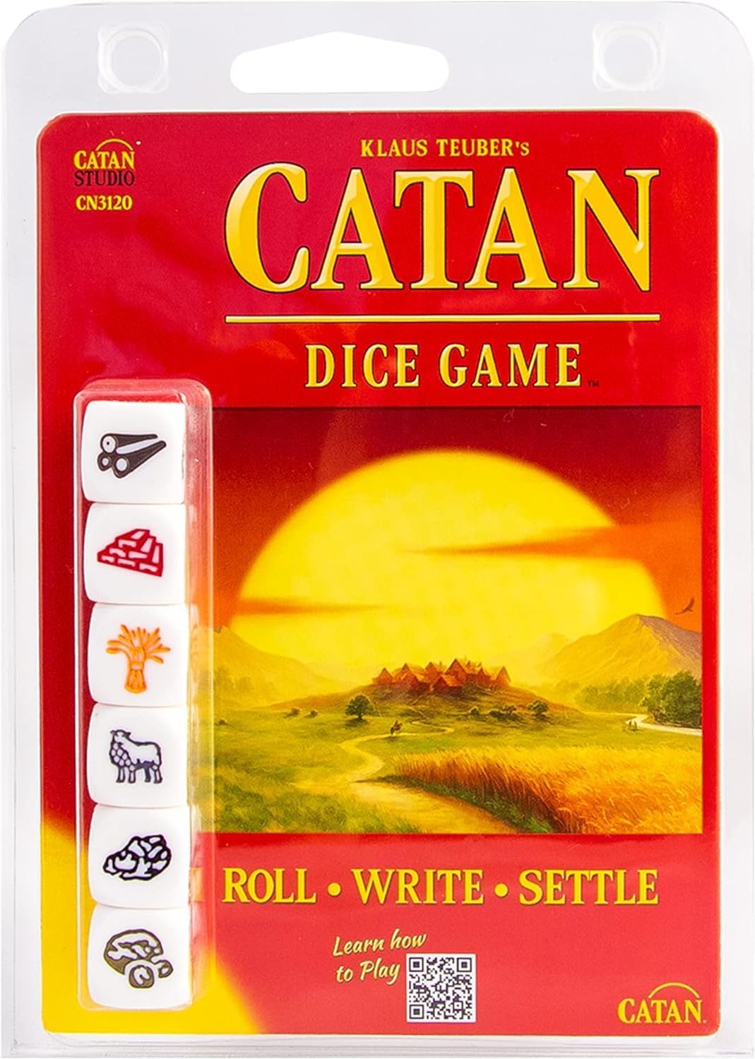 CATAN Dice Game - Portable Fun for On-the-Go Adventures! Strategy Game, Family Game for Kids and Adults, Ages 7+, 1-4 Players, 15-30 Minute Playtime, Made by CATAN Studio