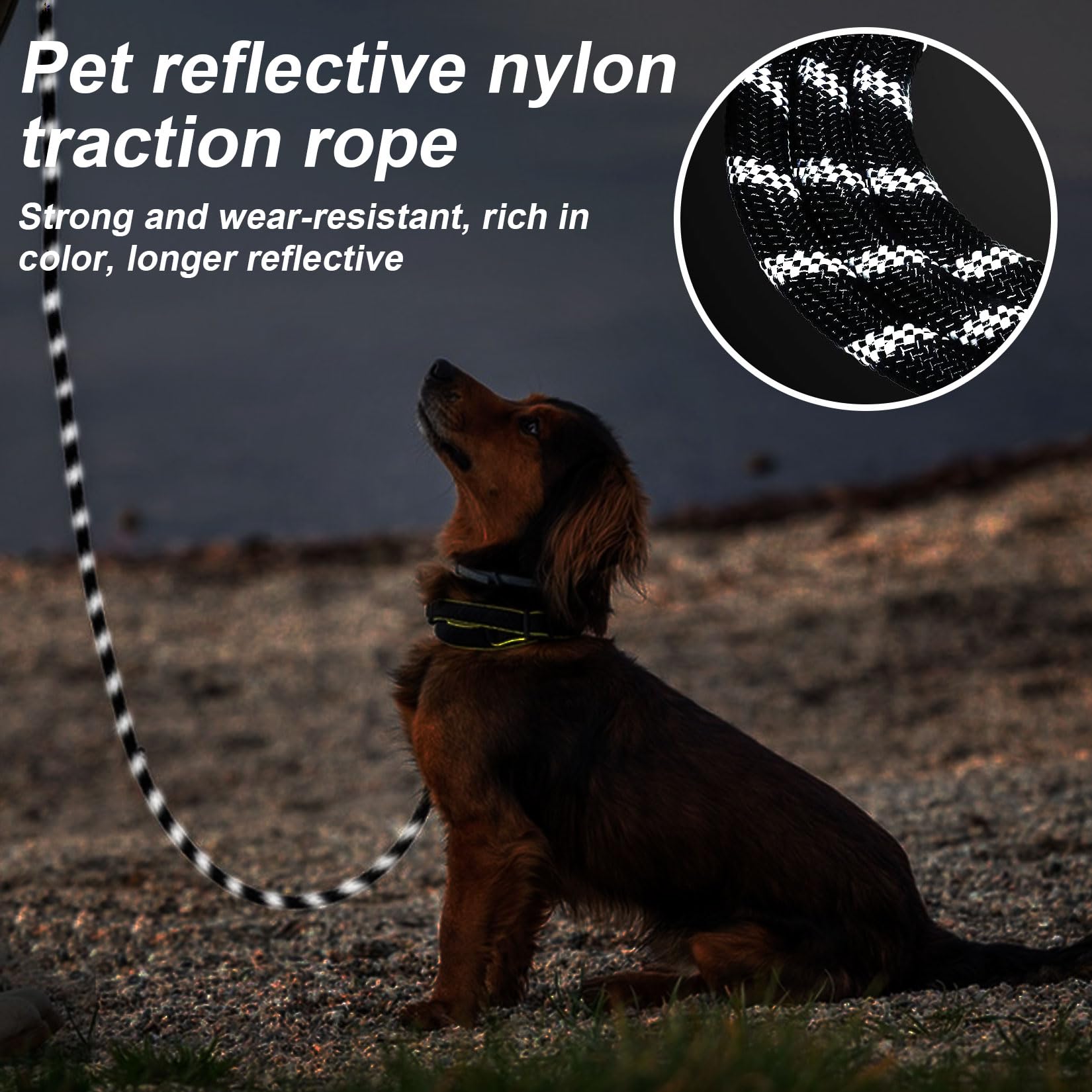 Training Lead for Dogs 6M/19.68FT Long Line Dog Leads for Small Medium Large Dogs Reflective Dog Leashes - Image 3