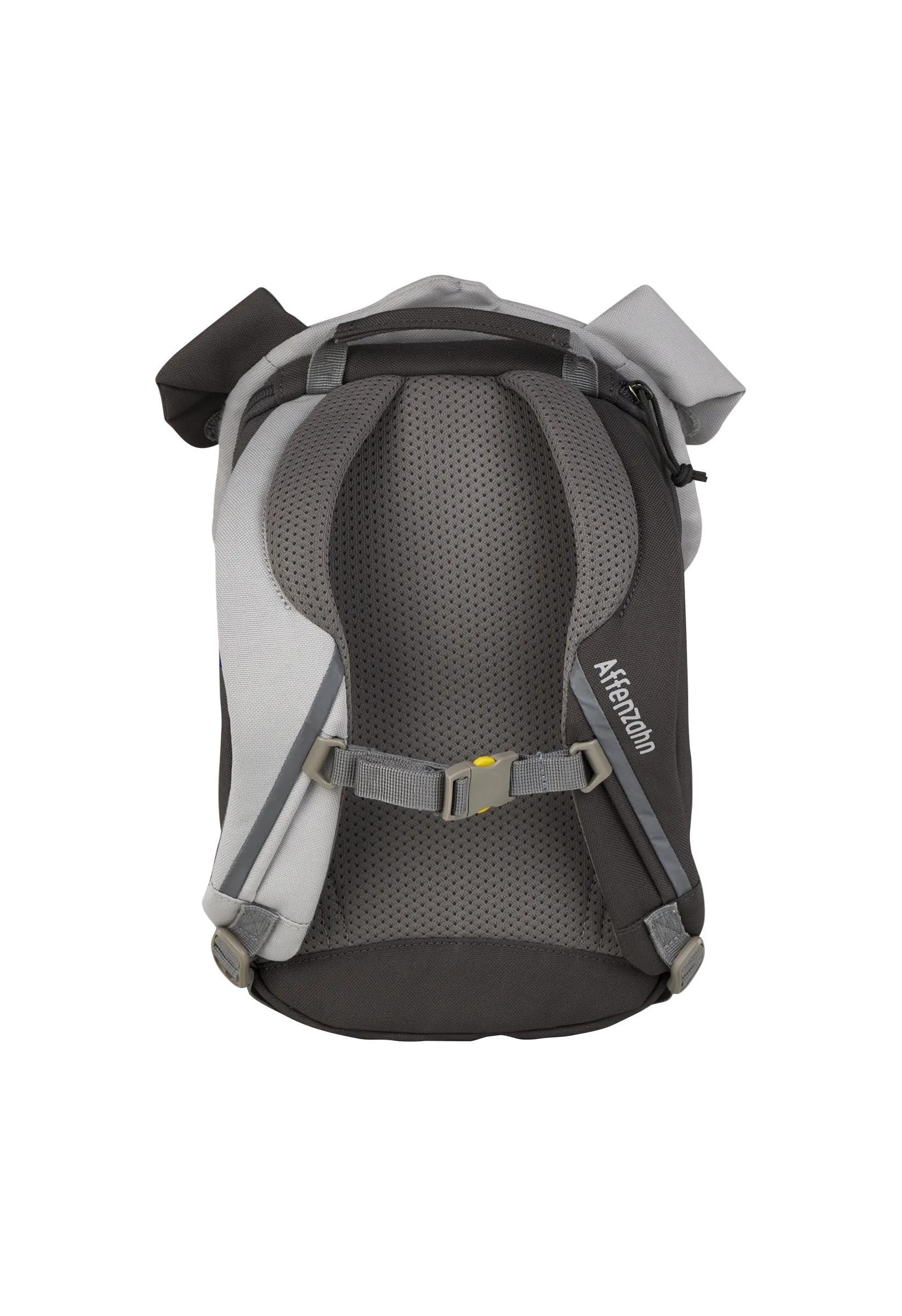 Affenzahn zaino per bambini Amico Piccolo Cane - Grigio | Ergonomico per bambini da 1 a 3 anni con dettagli riflettenti, linguetta e targhetta per il nome per l'asilo