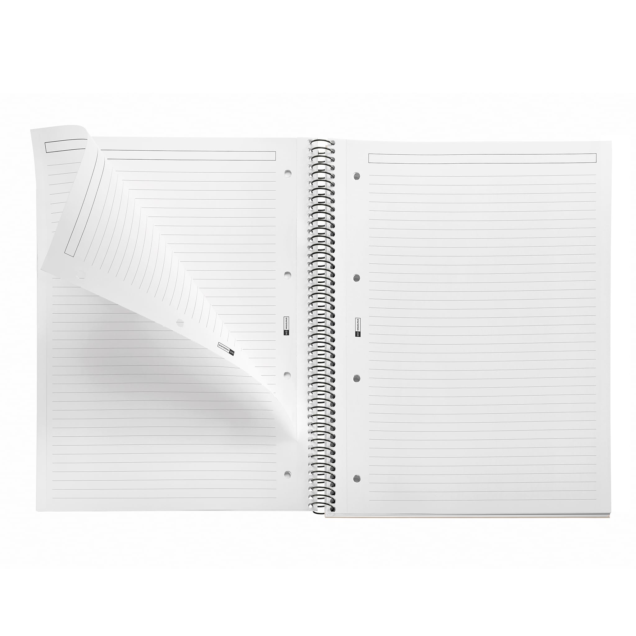 Miquelrius Cahier A4 ligné 7 mm Emotions 80 feuilles 90 g/m² spirale microperforée couverture extra rigide noir