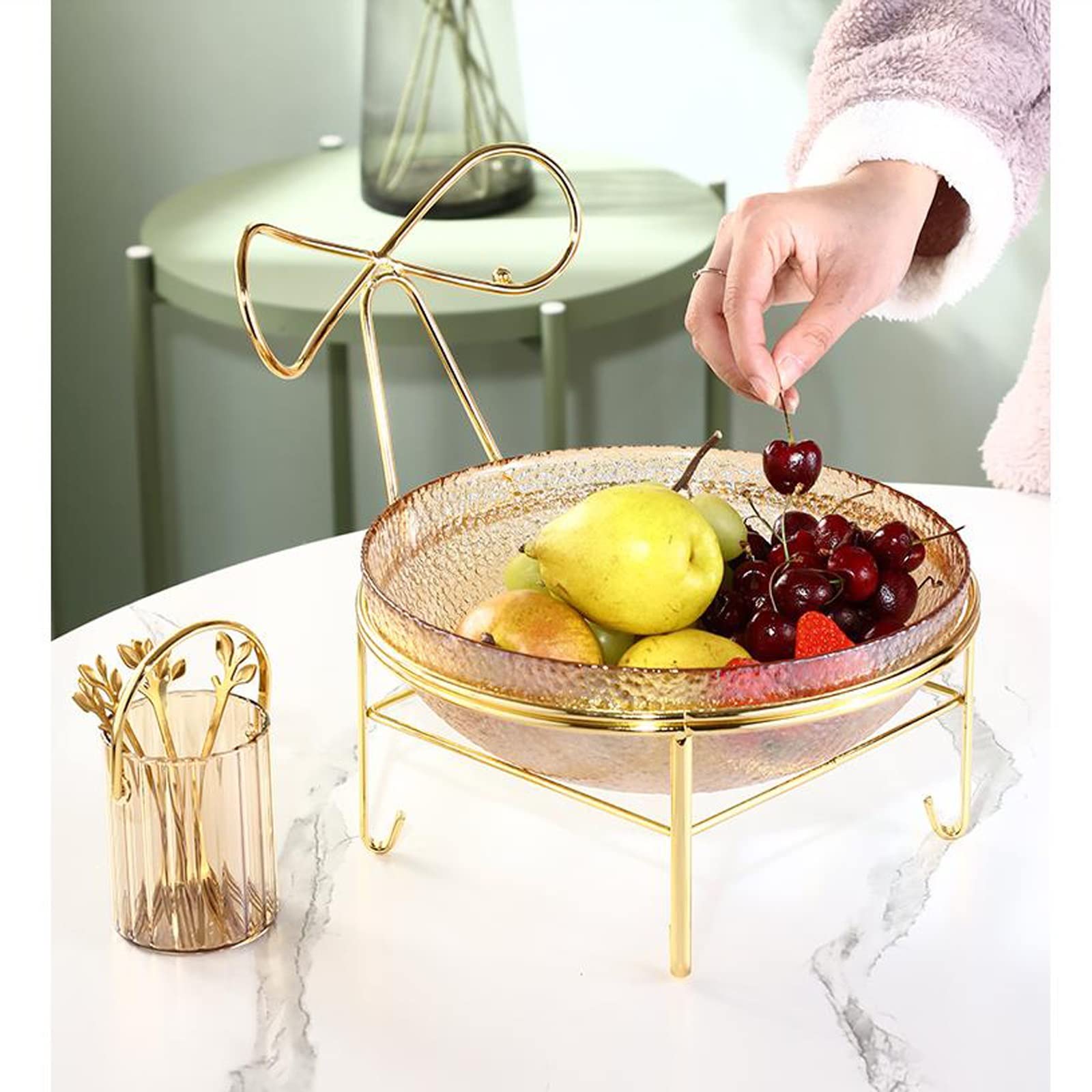 plateau à fruits, Assiette à fruits de grande capacité, Table basse la maison