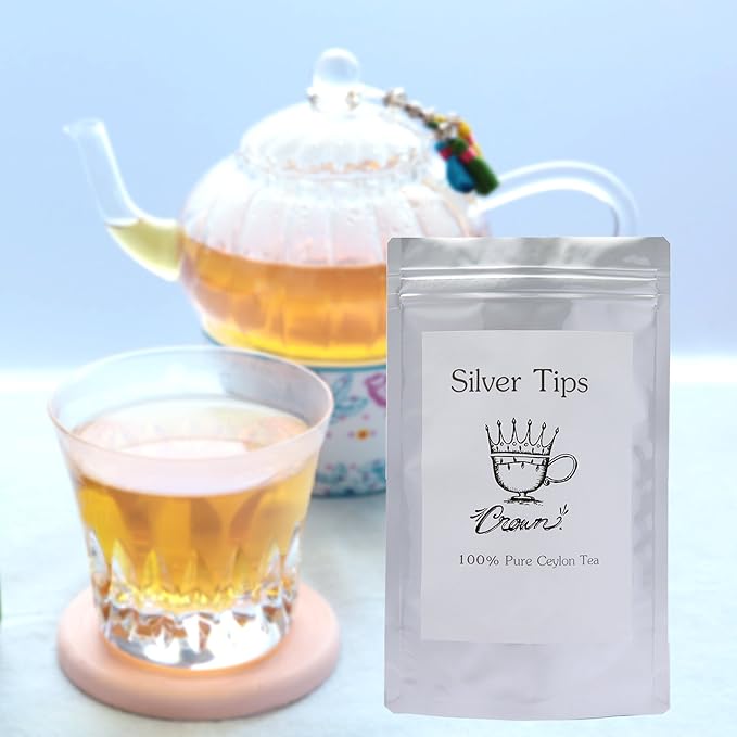 Amazon Crown Silvertips 100 シルバーチップセイロンティ 50g ウバ茶 Silvertips 紅茶 通販