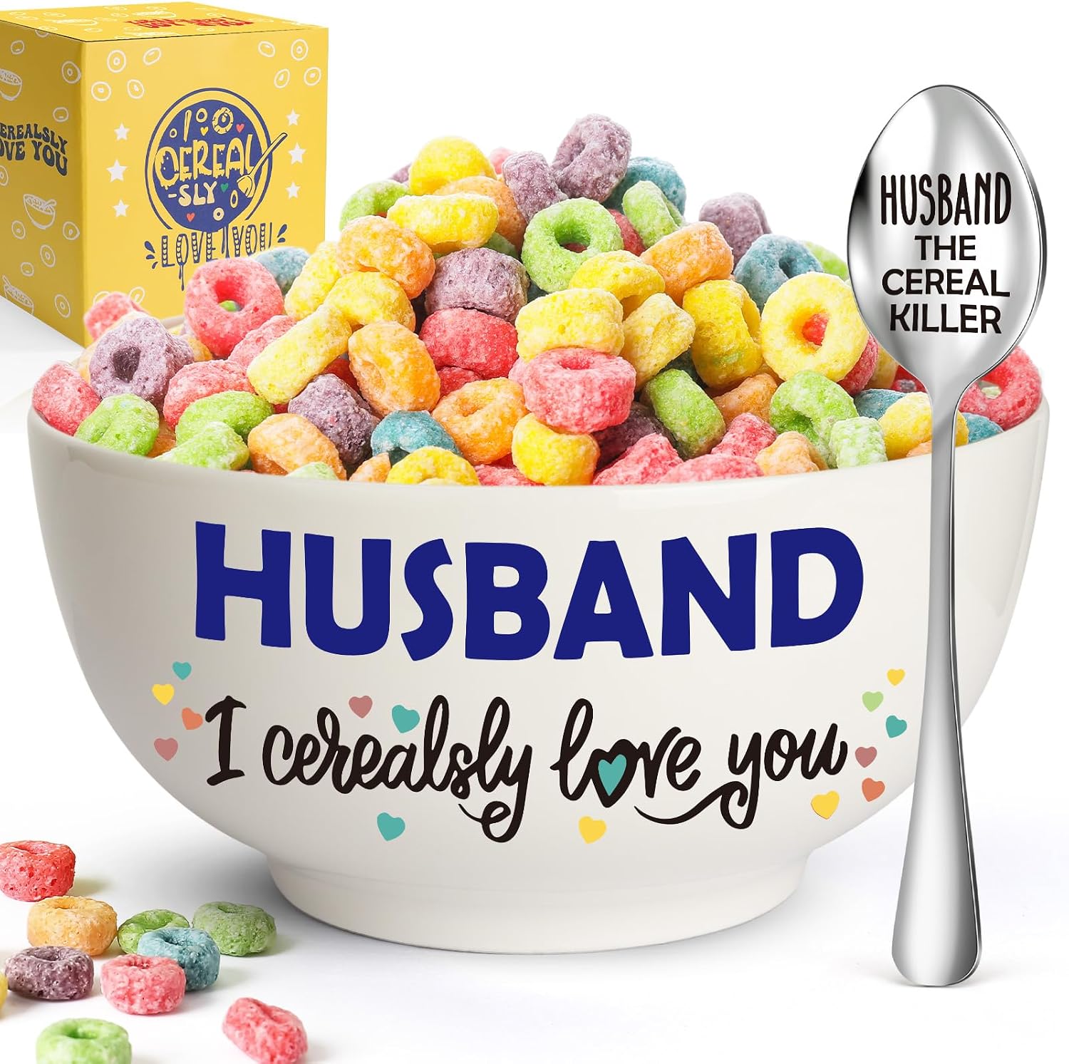 Son Birthday Gifts from Mom Dad - Son Cereal Bowl Set Present