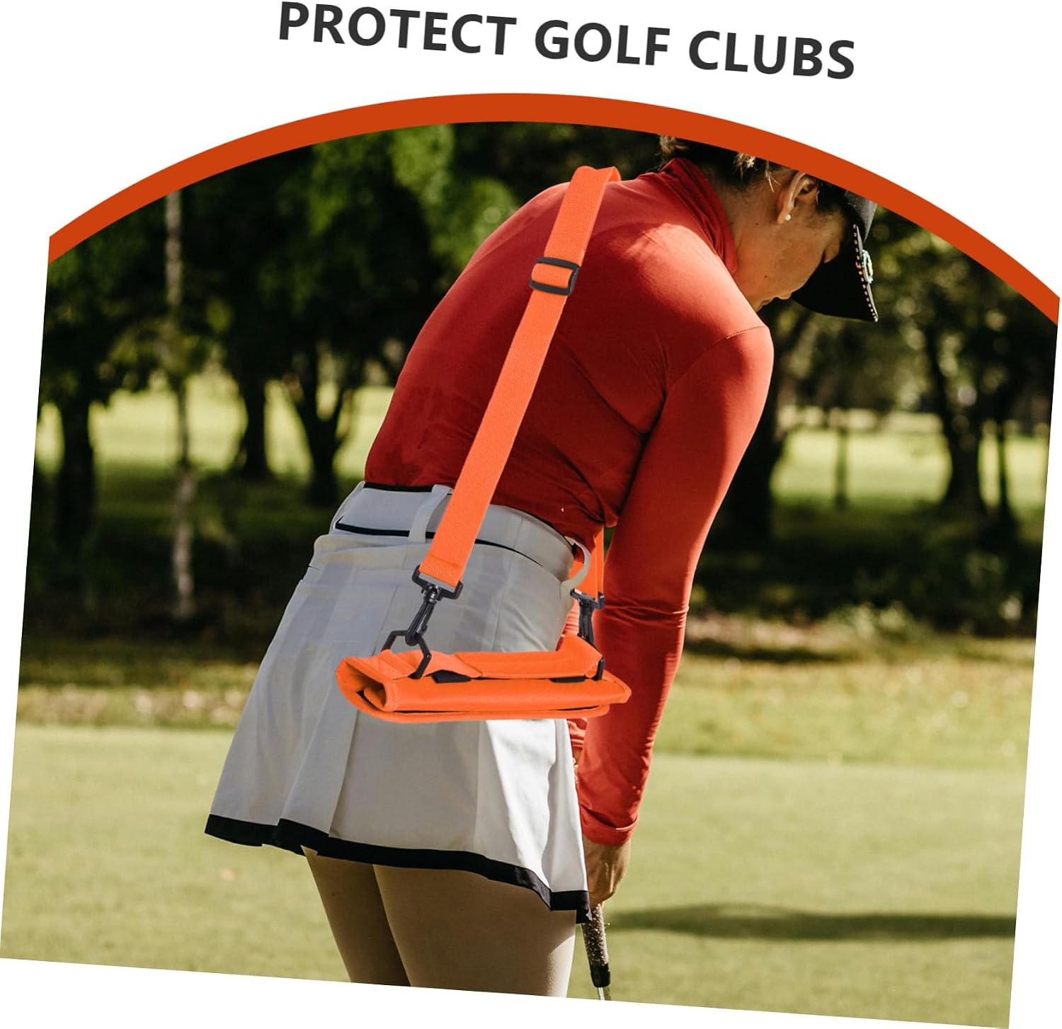 Compact Golf Bag Portable Folding Carrying Case for Golf Clubs Water Resistant Material