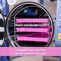 Vista 3 de 20 piezas de bandejas de procedimiento dental autoclavables con cierre, juego de bandejas planas tamaño B (Ritter), bandejas planas de instrumento