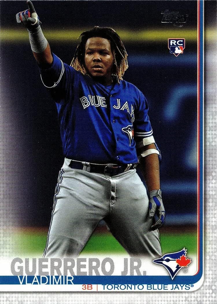 2019 Topps Update Baseball #US1 Vladimir Guerrero Jr. Rookie Card SP Pointing Photo Variation