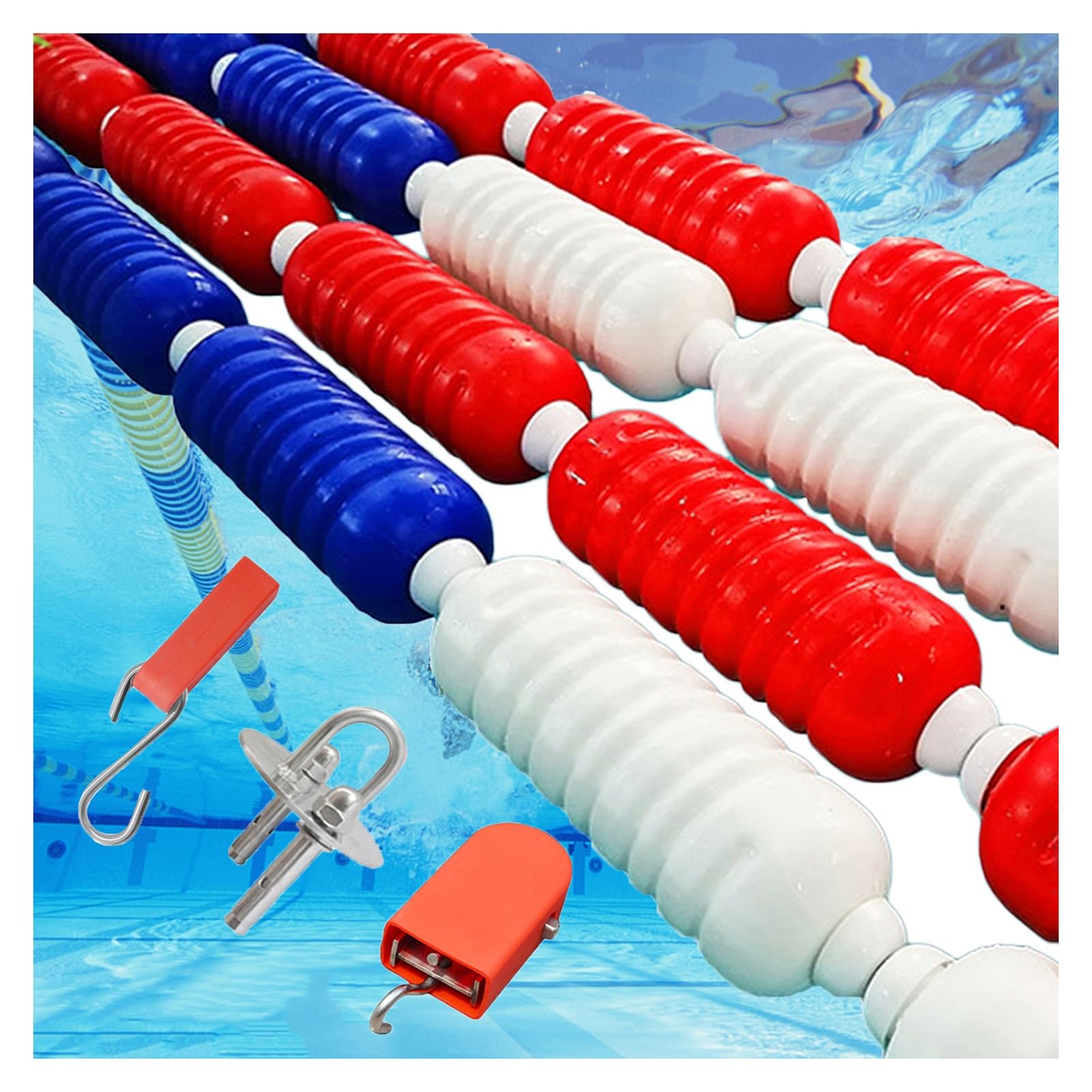 Corde de séparation flottante piscine en câble métallique durable et haute résistance