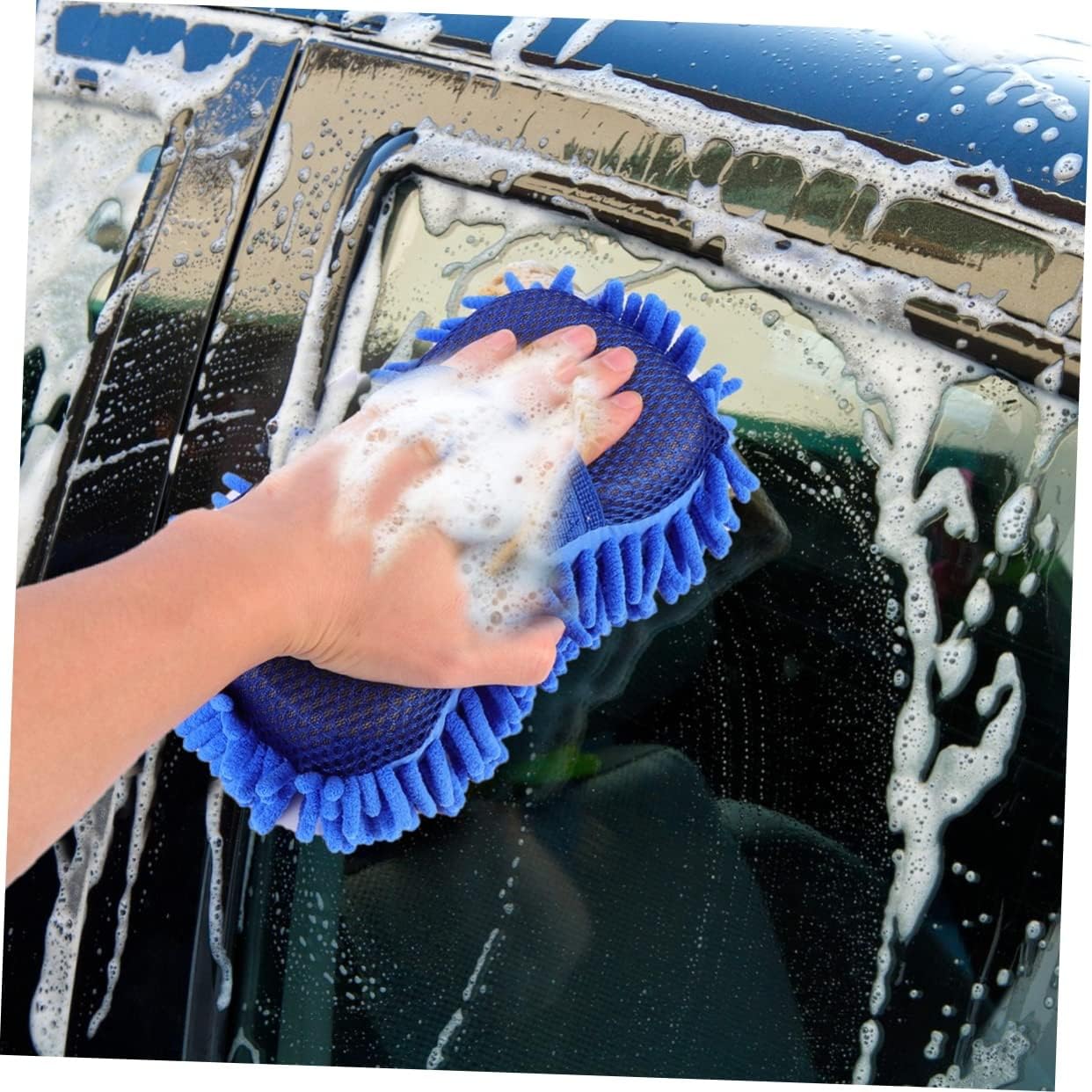 Alipis 1set Auto Cleaning Gloves Durable Car Wash Mitts for Cleaning High Wear Resistance Wash Gloves 2pcs