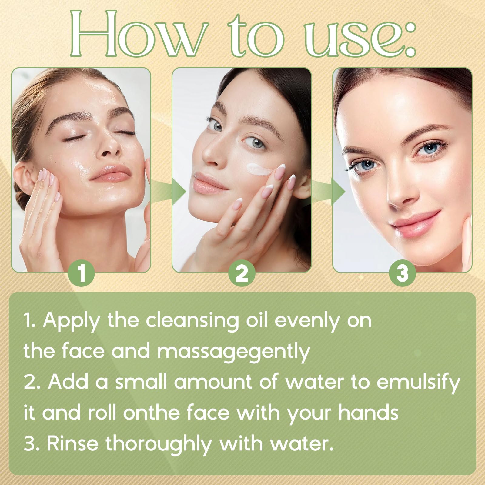 Heartleaf Pore Control Cleansing Oil 100 ml, Olio Detergente Viso, Pore Deep Oil Cleanser, Rimozione Quotidiana dei Punti Neri, Adatto a Tutti i tipi di Pelle