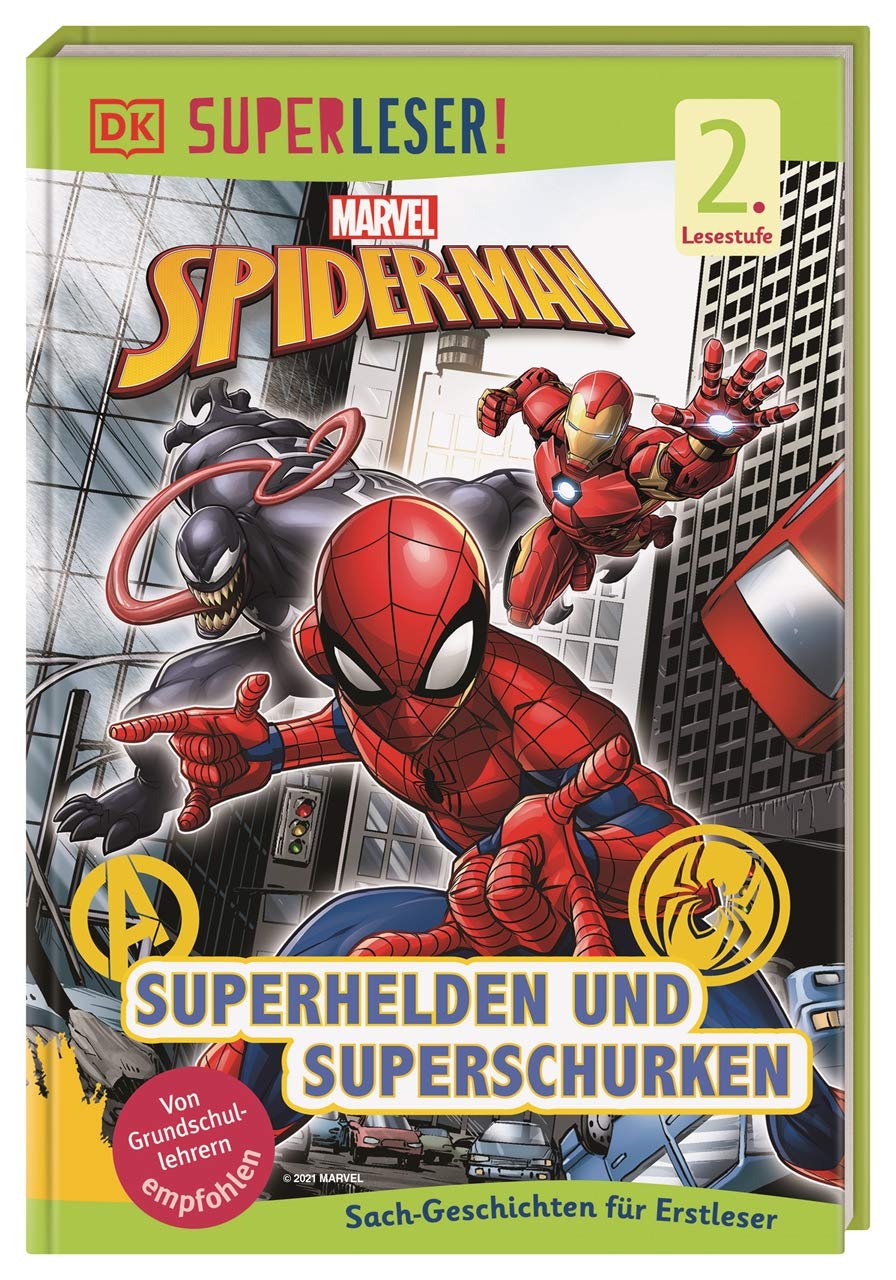 SUPERLESER! MARVEL Spider-Man Superhelden und Superschurken: 2. Lesestufe, Sach-Geschichten für Erstleser. Für Kinder ab der 1./2. Klasse