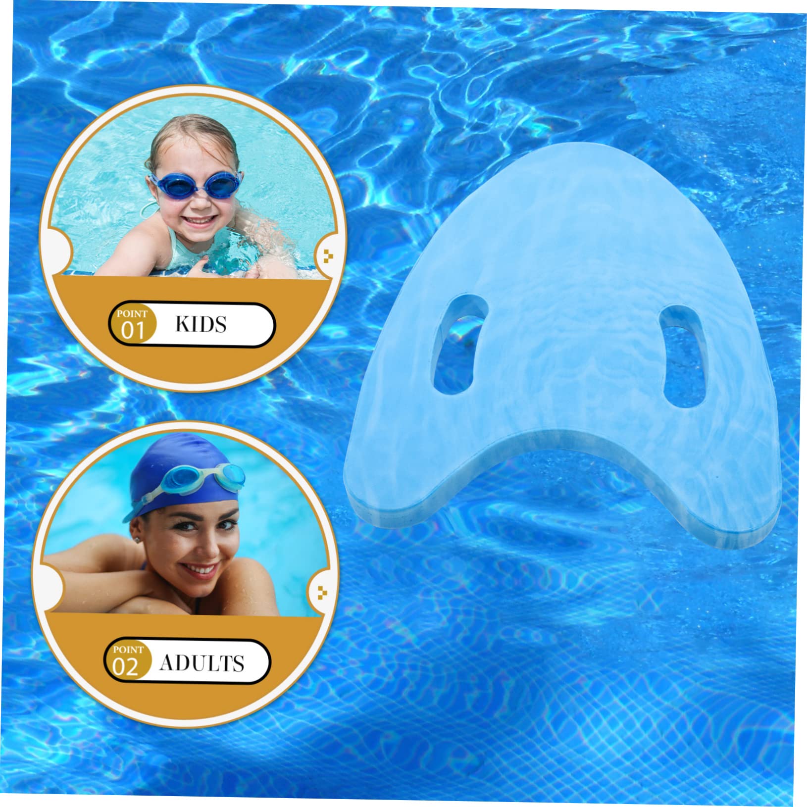 KOMBIUDA Boys and Girls Swimming Board Swimming Lessons Equipment Floating Kickboard Set Lightweight and Convenient Swim Board Bright Colors