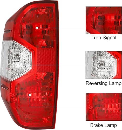 Miniatura 2 de Conjunto de luz trasera compatible con Toyota Tundra para Toyota Tundra 2014-2021 2014 2015 2016 2017 2018 2020 2021 14 15 16 17 18 19 20 21 Toyota