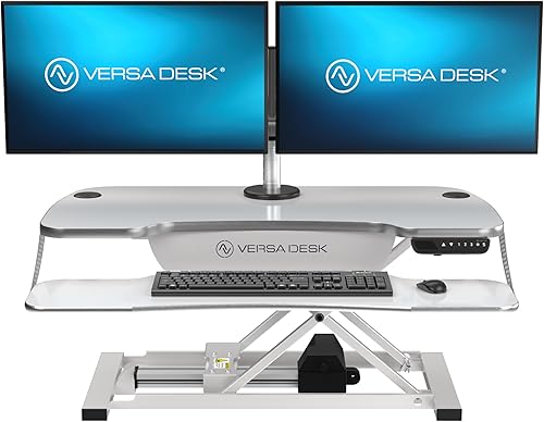 Miniatura 27 de VERSADESK® PowerPro™ Elite 40" x 24" - Convertidor de escritorio eléctrico ancho controlado por aplicación con puerto de carga USB. Eleva hasta 20