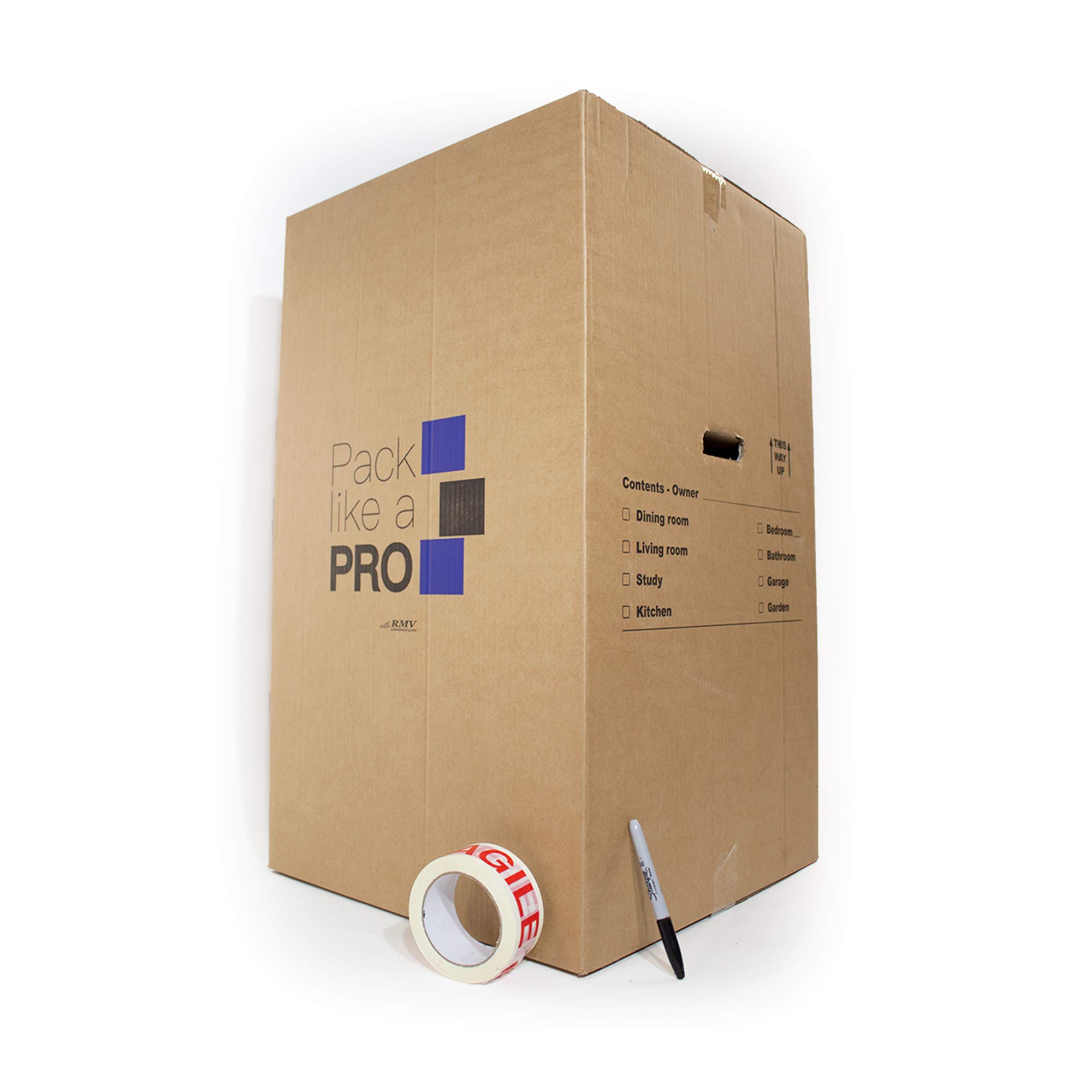 Buy 5 Strong Extra Large Double Wall Cardboard Boxes 160 Litres Ideal