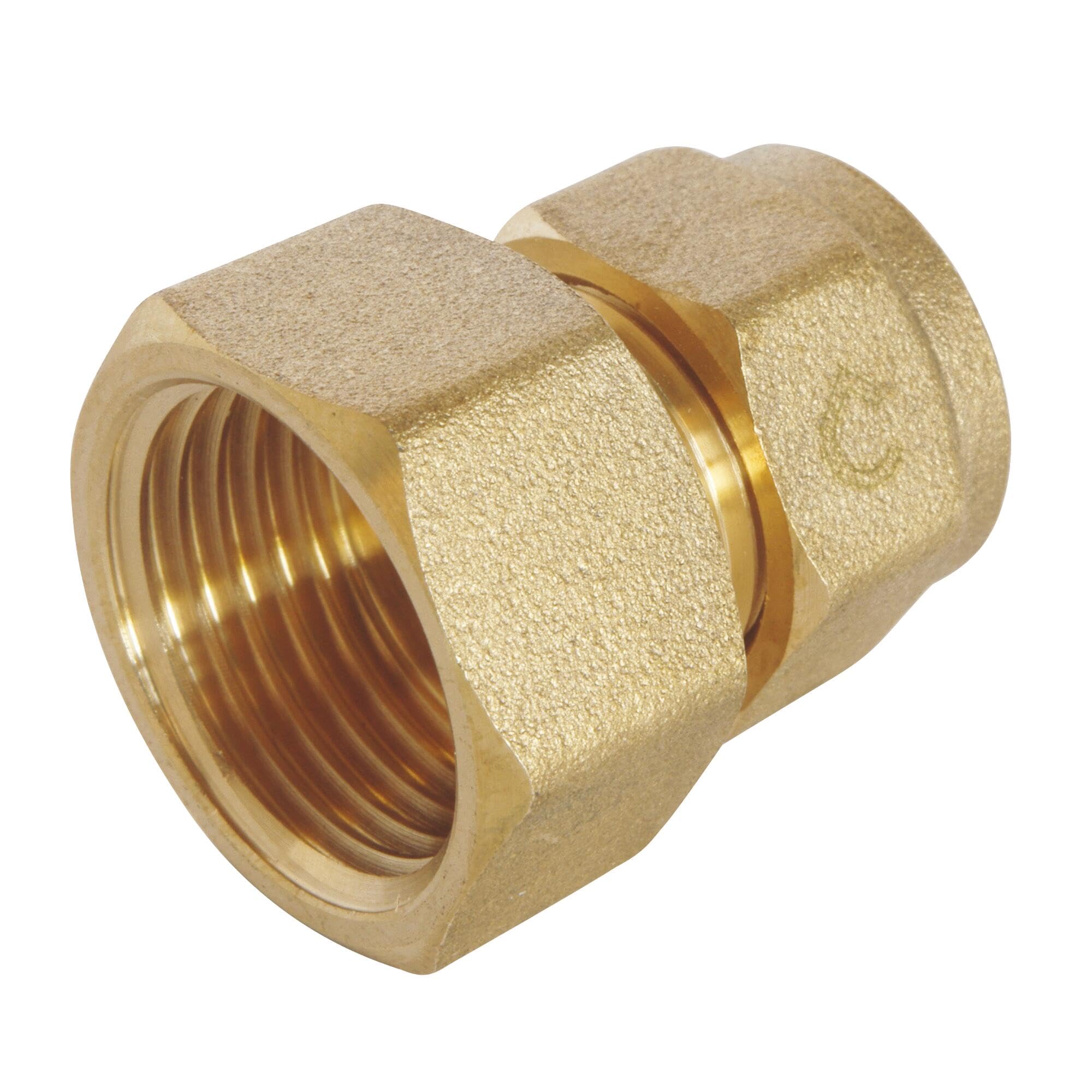 SOMATHERM FOR YOU, Raccord à compression femelle 15/​21 pour tube PER Ø12 - Installation facile et rapide - Normé ACS - Pression max 10 bars - Température d'utilisation de 5°C à 90°C