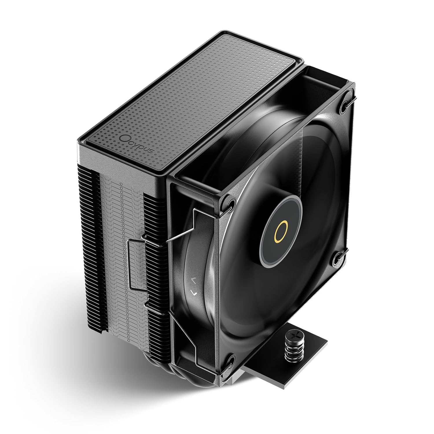 Ocypus Gamma A40 BK Air Cooler CPU,100mm PWM Low-Noise Fan,133mm Height Single Tower Computer Compact CPU Air Cooler,4 Copper Direct Contact Heat Pipes,for Intel LGA 115X/1200/1700/1851 &AMD AM4/AM5