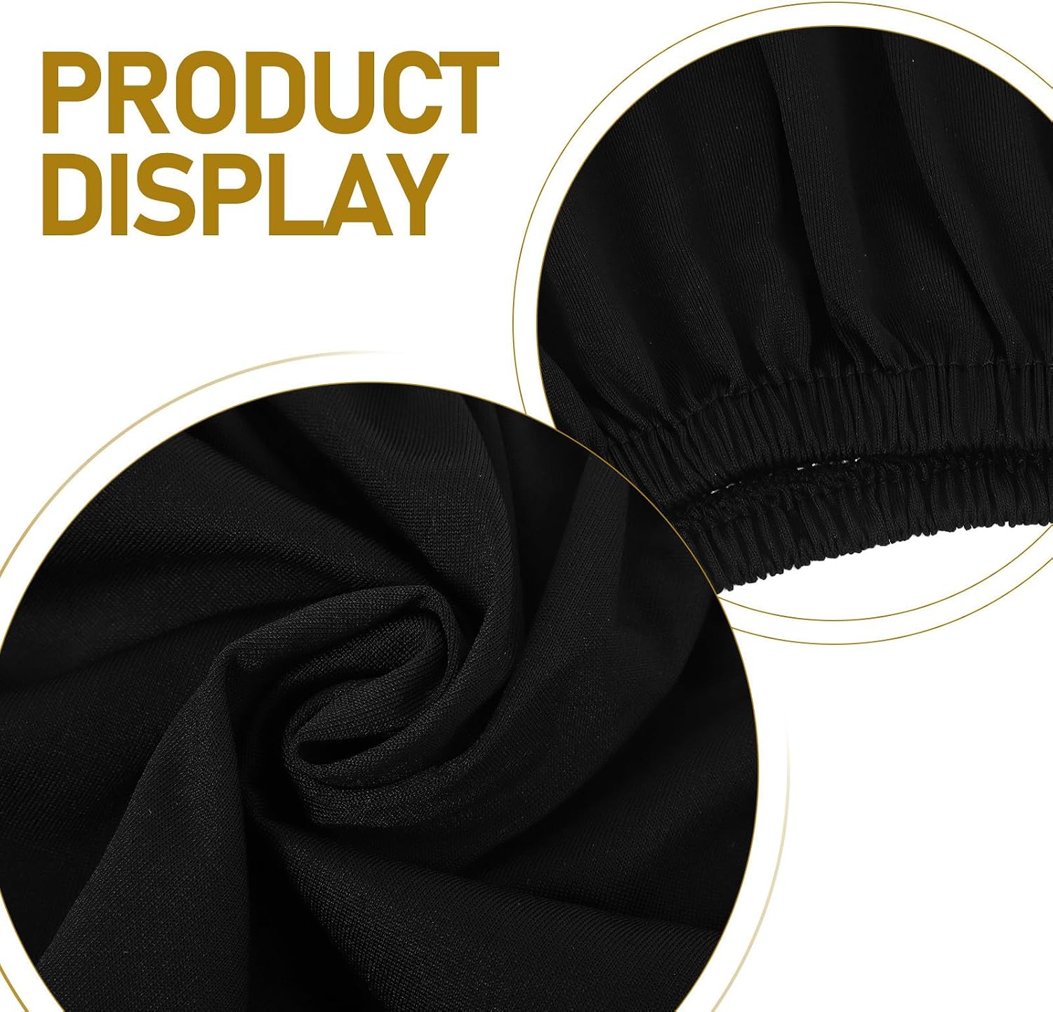 Ipetboom 2pcs Office Chair Backrest Covers - Elastic Fabric Back Protection Slipcovers for Rolling Gaming Computer Chairs Replacement