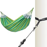 Vista 28 de LA SIESTA Brisa Hamaca clásica, hecha a mano, resistente a la intemperie, resistente a roturas, hamaca para relajación interior y exterior
