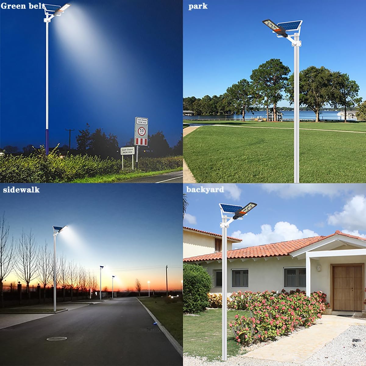 300W400W500W Solar Street Lights Outdoor Waterproof, Outdoor LED Street Light Dusk to Dawn,High Power Split Type Induction Lighting Street lamp,300W