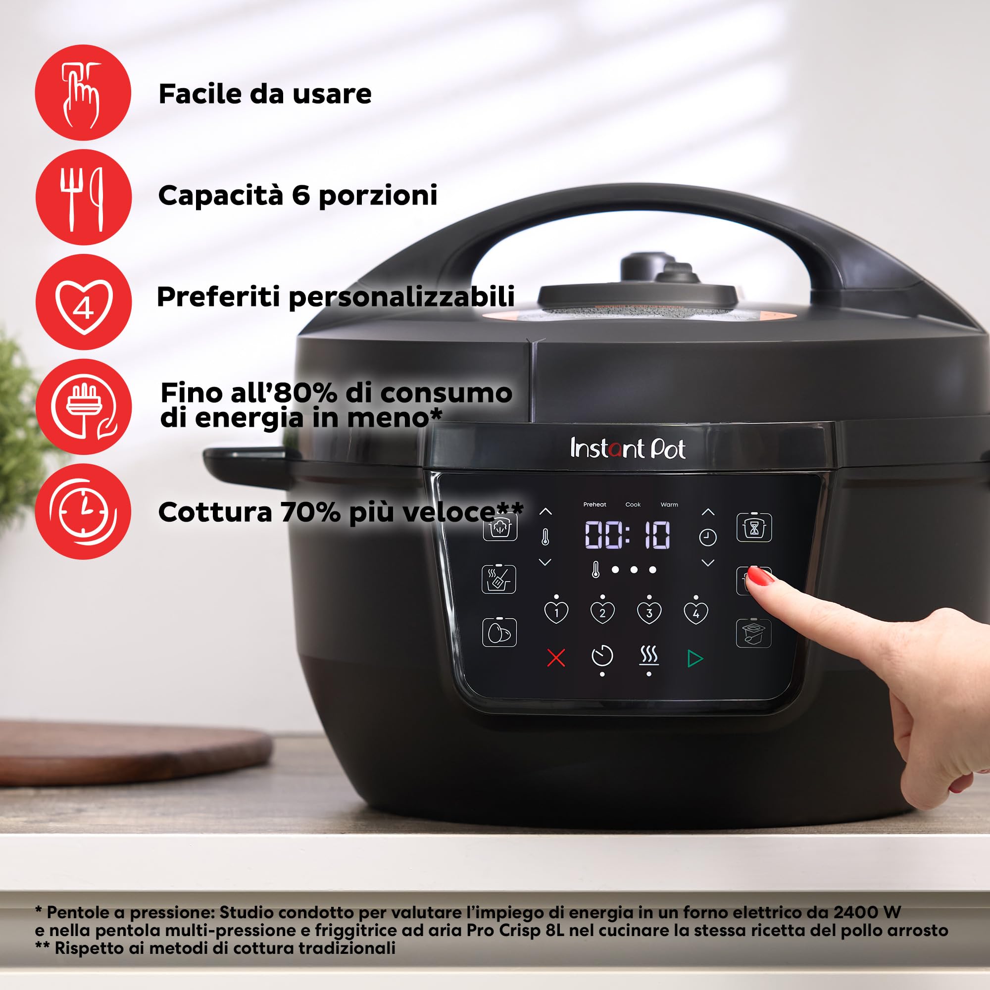 Instant Pot Multicooker XL 7.1L 7-in-1 Smart Cooker – pentola a pressione — immagine 9 di 16