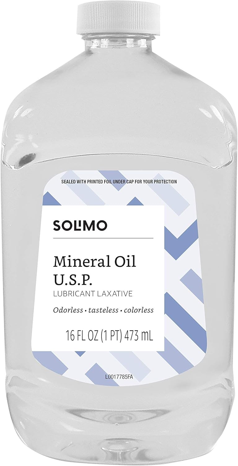 Amazon Brand Solimo Lubricant Laxative Mineral Oil U.S.P