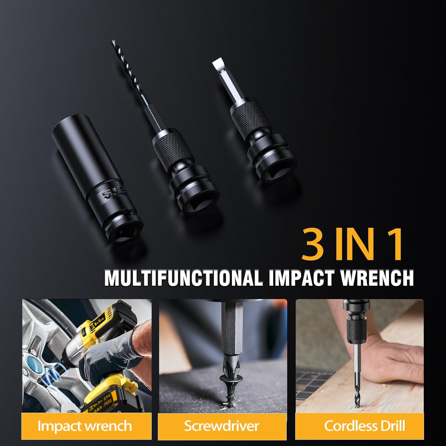 1/2 inch Cordless Impact Wrench+Cordless Car Buffer Polisher kit