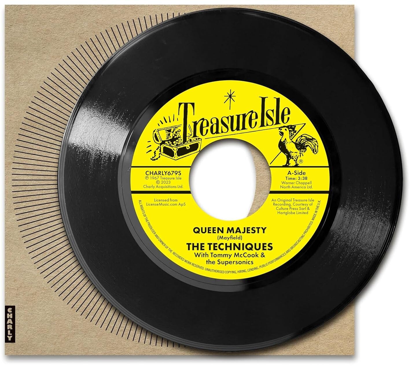 TECHNIQUES, The/THE ZODIACS - Queen Majesty - Vinyl (7"")