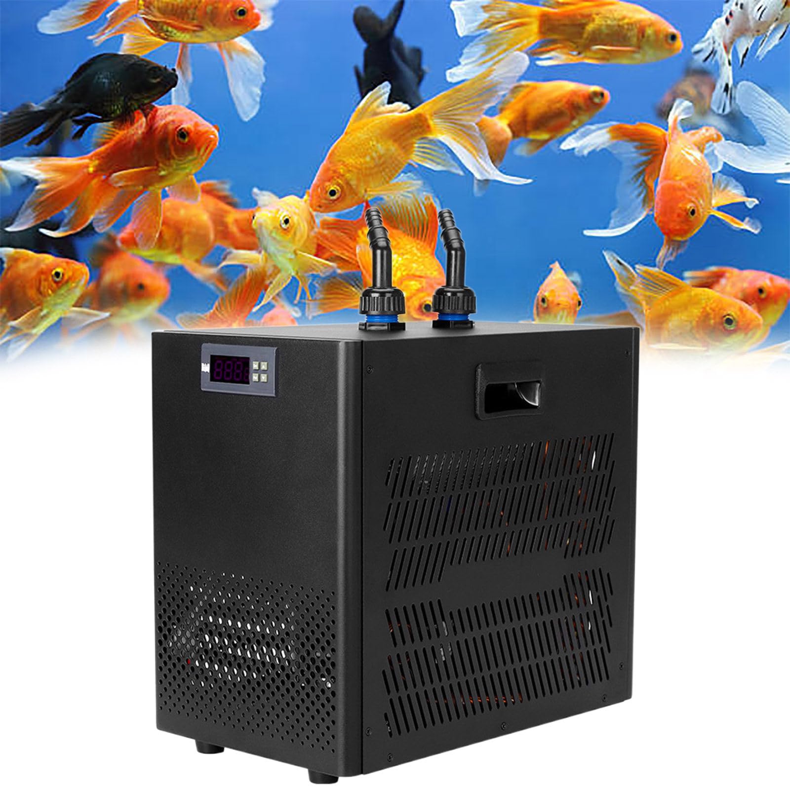 Refrigeratore per Acquari, Refrigeratore d'Acqua, con Raffreddamento del Motore, Design Silenzioso per Acquari e Acquari di Barriera Corallina,60L