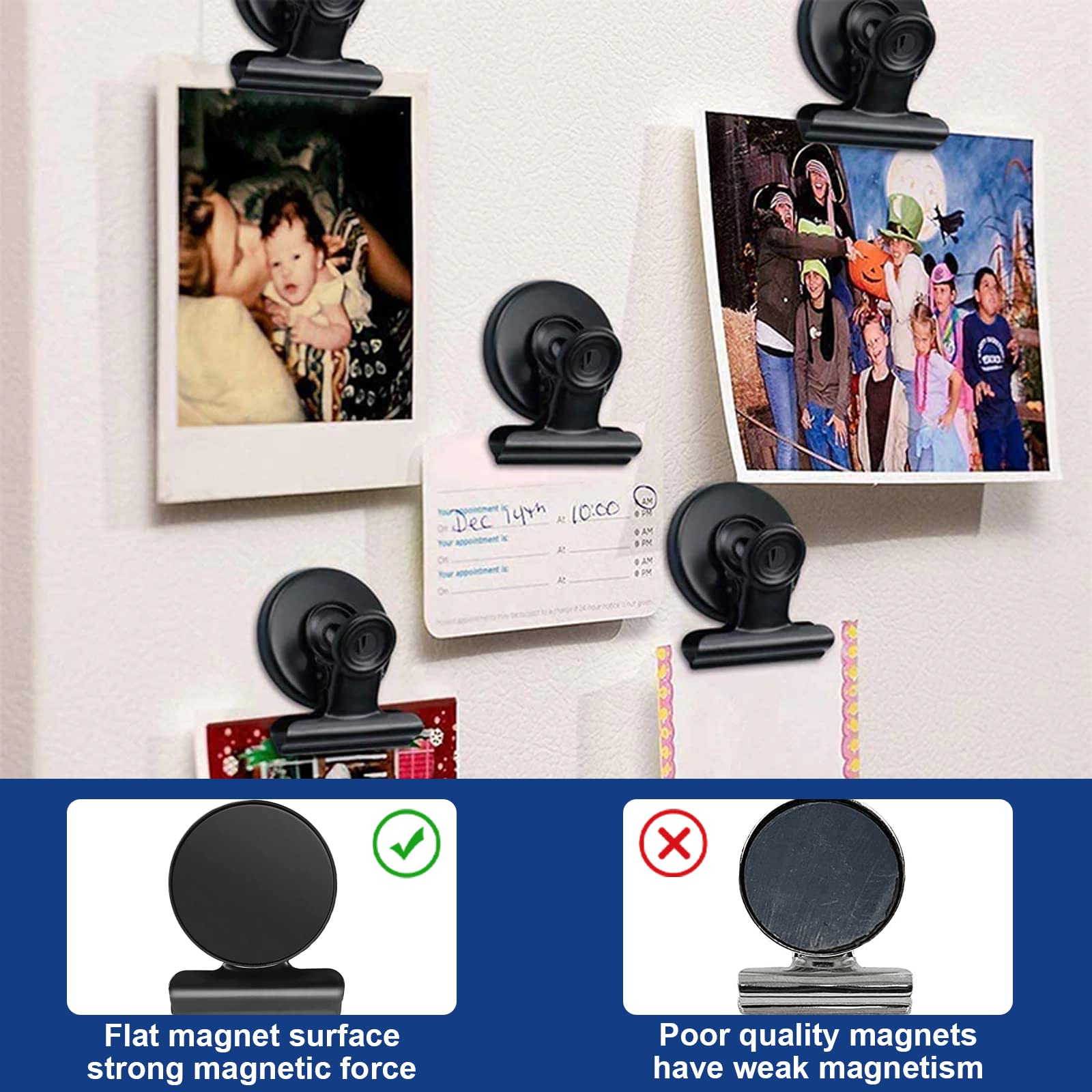 12 Stück Magnetische Clips - Starke Kühlschrankmagnete Für Whiteboard & Pinnwand