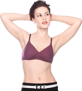 OLLO by Avon Brassiers Medium Padded Cotton T-Shirt Bra-Seamless Comfort| Detachable Straps| Vibrant Colors|Bra – Style Price In India