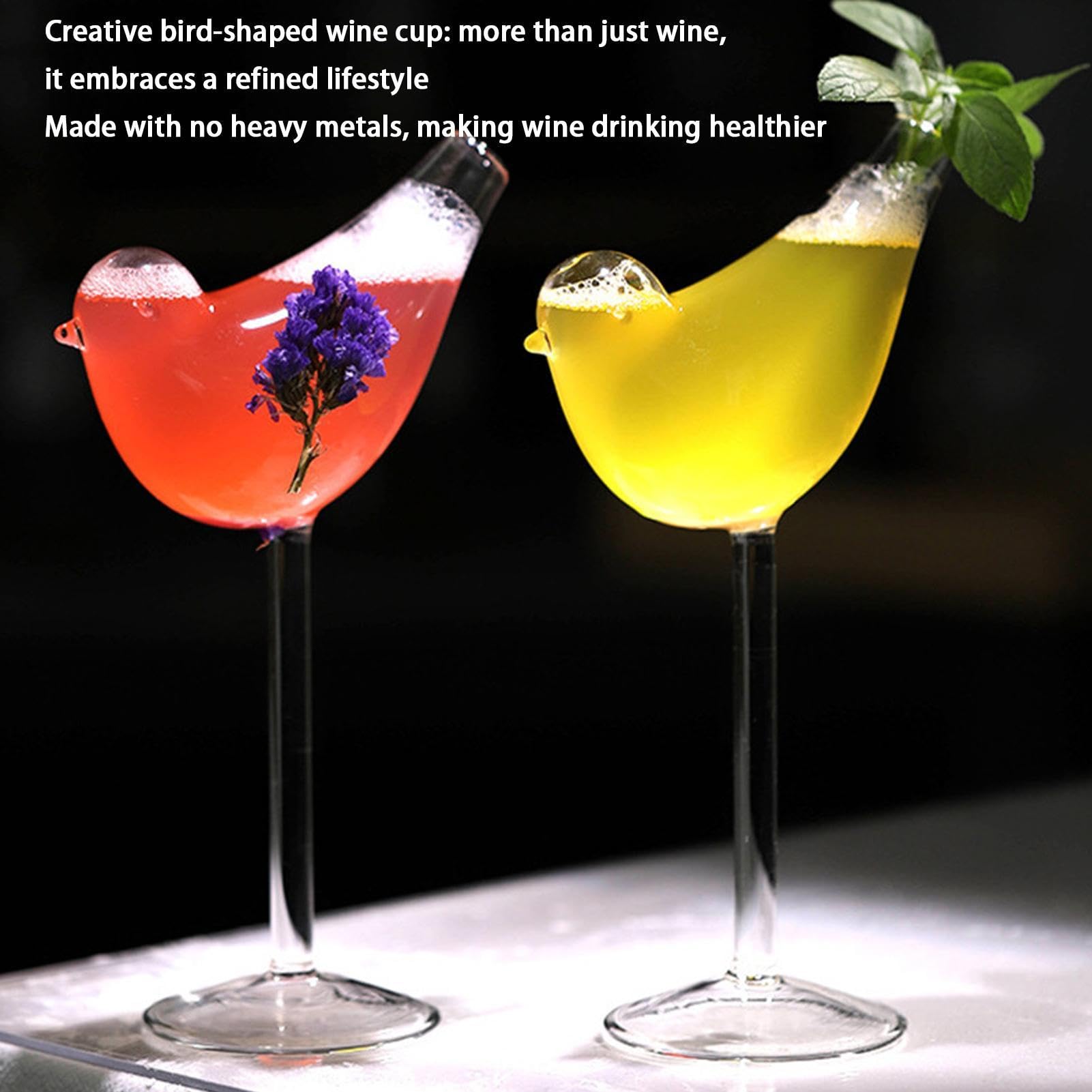 Generisch Bicchieri da vino, 4 pezzi, decorazione divertente da bar con